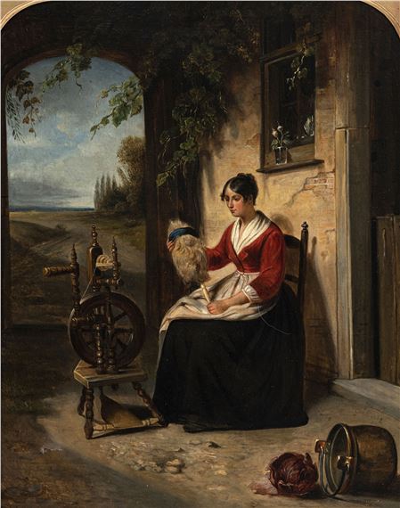 Italian School, 19th Century | FILEUSE DE LAINE | MutualArt
