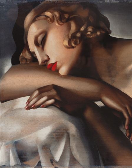 Tamara de Lempicka | Sleeping girl | MutualArt