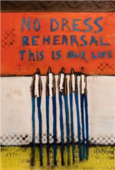 Tragically Hip Frontman Gord Downie’s Lyrics Feature in Paintings Inspired by the Band’s Songs at Gallery 1313 Exhibition