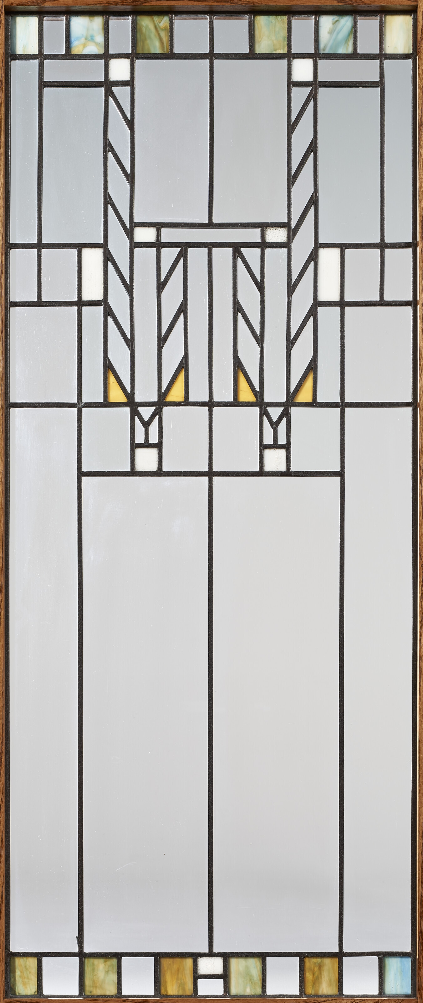 WINDOW FROM THE MEYER MAY HOUSE, GRAND RAPIDS, MICHIGAN by Frank Lloyd Wright, designed circa 1908