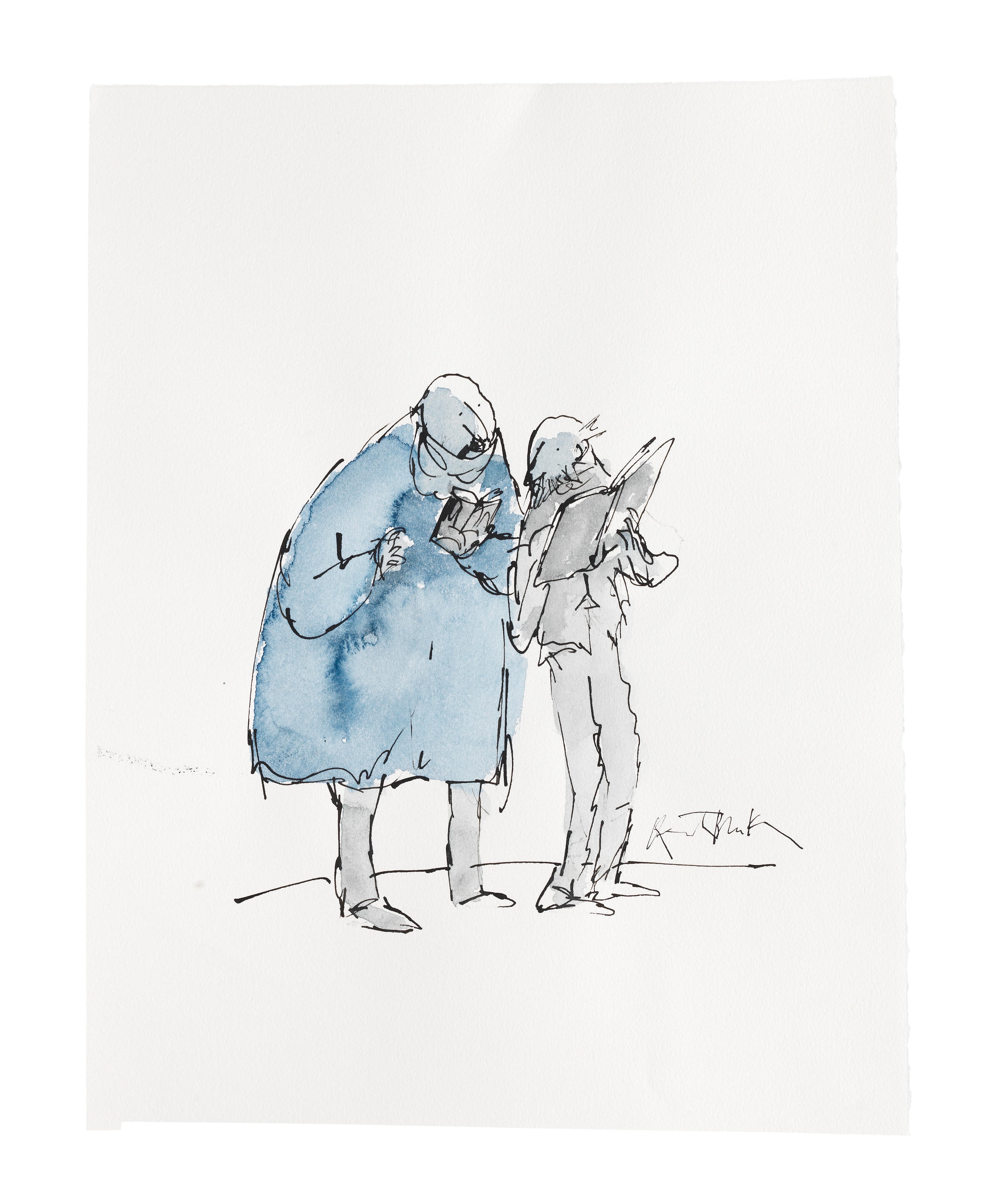 Quentin Blake | Comparing Notes No.1 (2022) | MutualArt