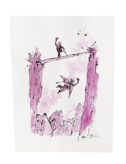Quentin Blake | A Polite Greeting No.1 (2022) | MutualArt