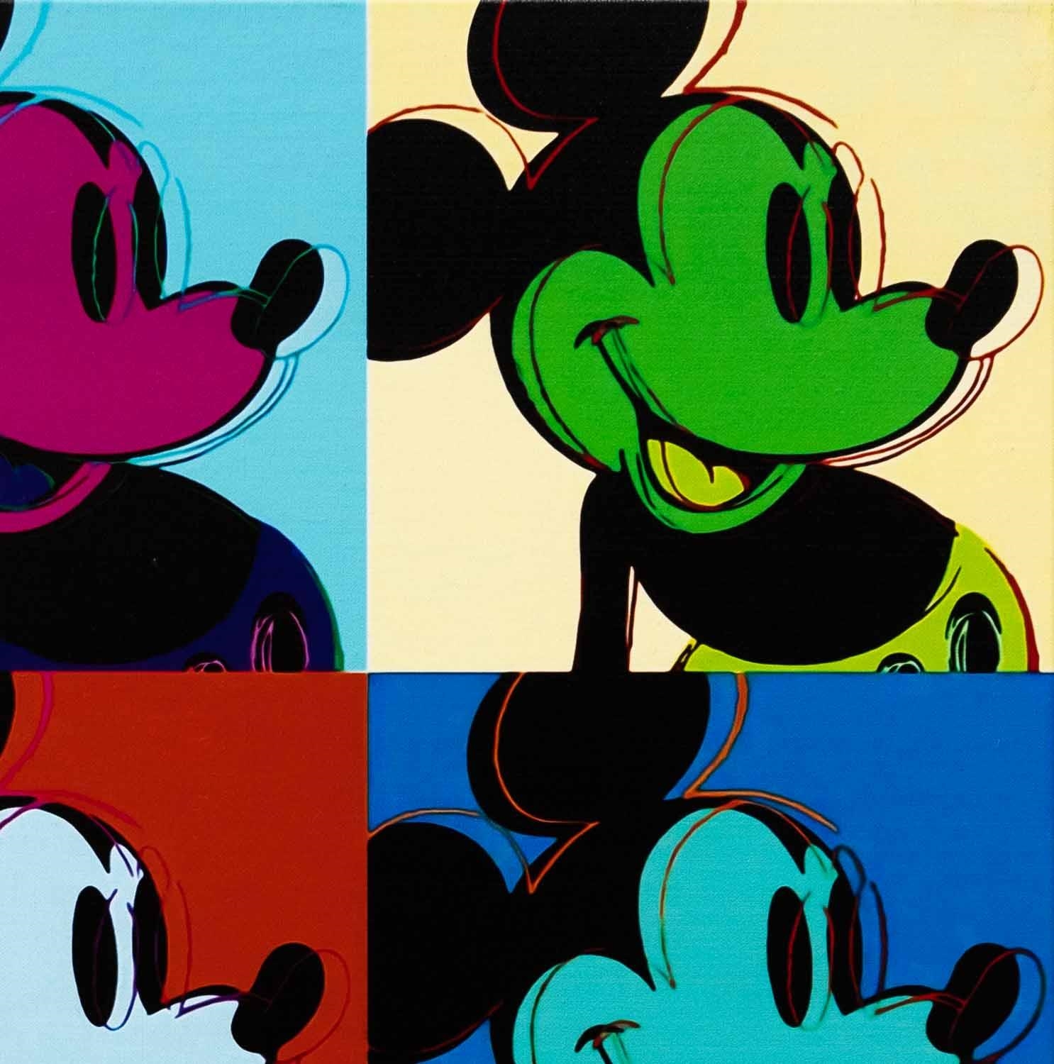 pop art andy warhol mickey mouse