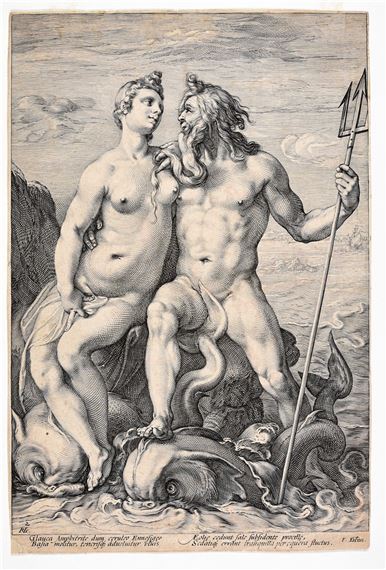 Neptune and Amphitrite by Hendrick Goltzius, Ca. 1594