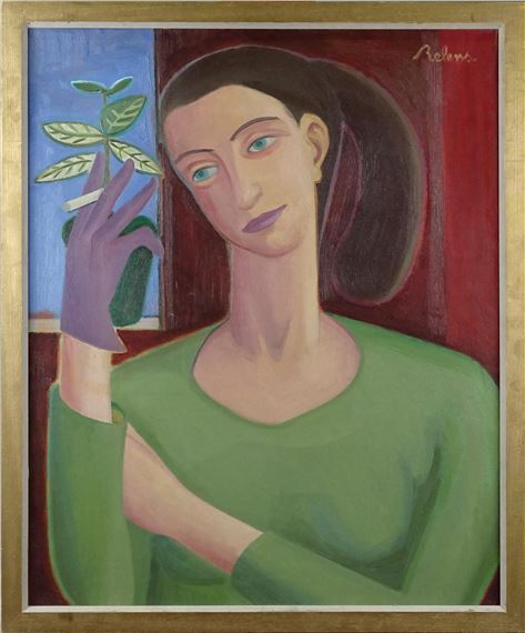 La jeune fumeuse by Gaston Relens