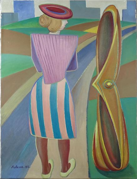 Statue de bronze by Gaston Relens, 82