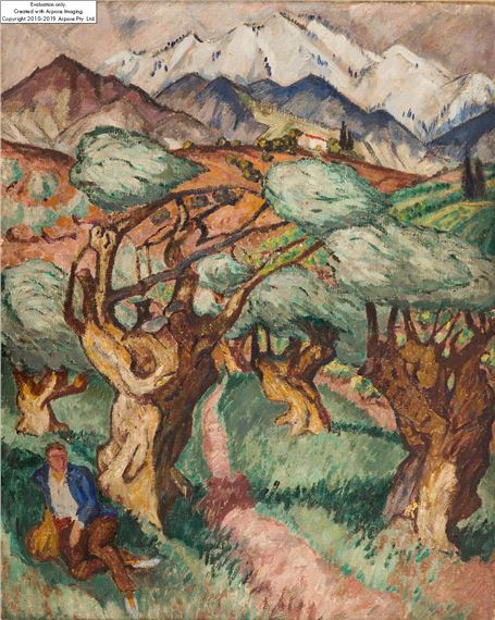 Mountain landscape (Bergland) by Maria-Mela Muter, circa 1919
