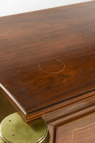 Artwork by Jules Leleu, Interior in sycamore, Made of gilded bronze