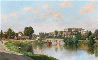 A French Village Idyll on the River Erdre - Claude-François-Auguste Mesgrigny