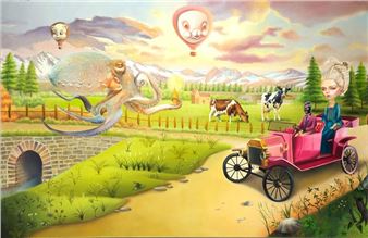 De la serie Ryden’s Dreams. The whale - Rigoberto Astupuma