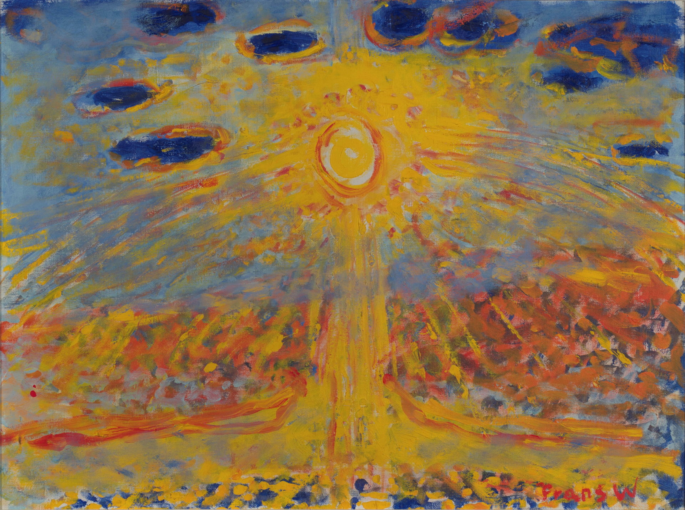 Sol og skyer by Frans Widerberg