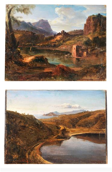 Two Views of Lago d'Averno