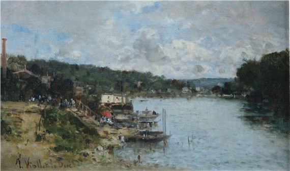 La Seine à Meudon by Victor Viollet-le-Duc