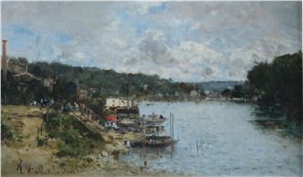 La Seine à Meudon - Victor Viollet-le-Duc