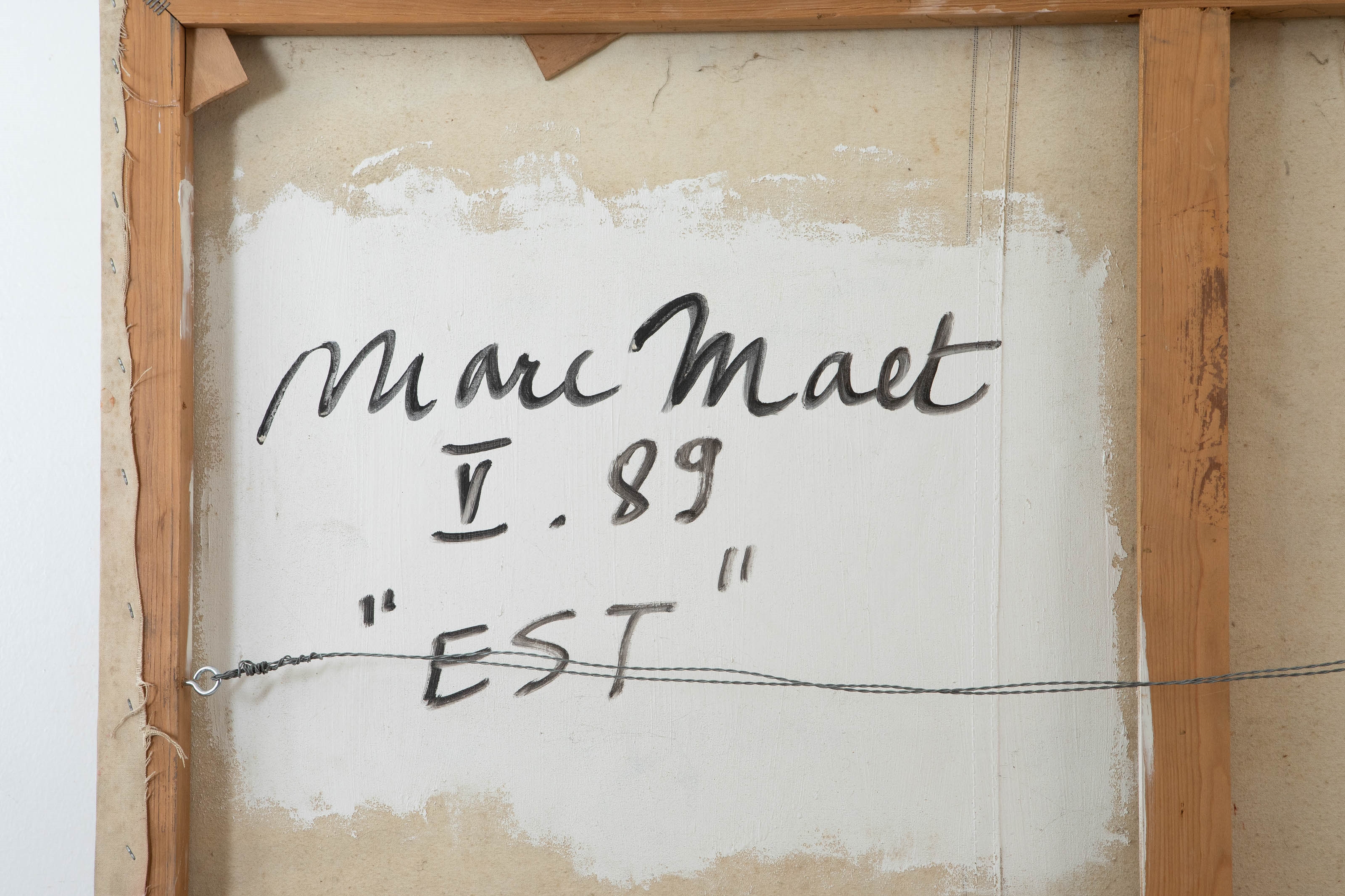 Artwork by Marc Maet, 'Est', 1989, Made of Canvas