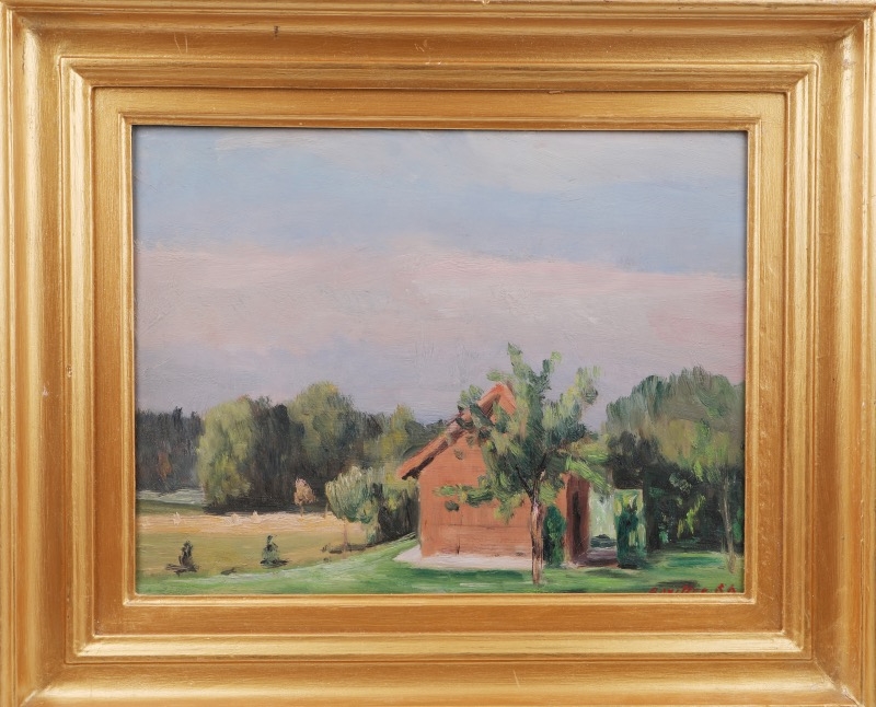 Armand Henri Rouiller | Paisagem campestre com casa | MutualArt