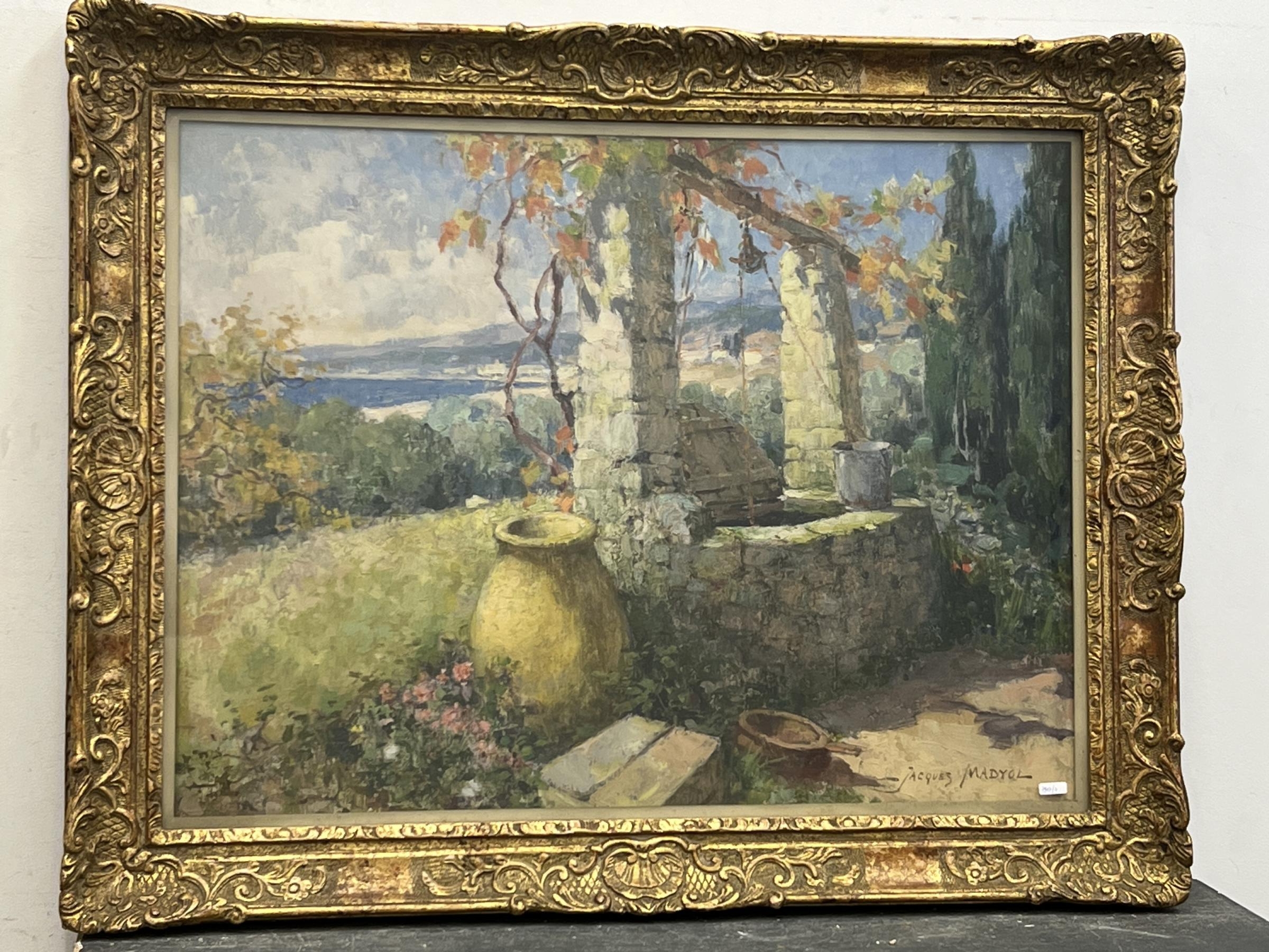 Artwork by Jacques Mayol, Vieux puits en Provence, Made of Oil on canvas