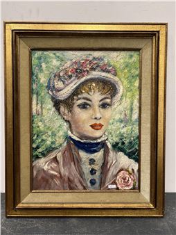 Portrait de jeune femme - Marcel  Van  Driessche