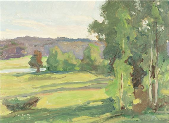 Landscape in summer by Vilho Sjöström, 1924