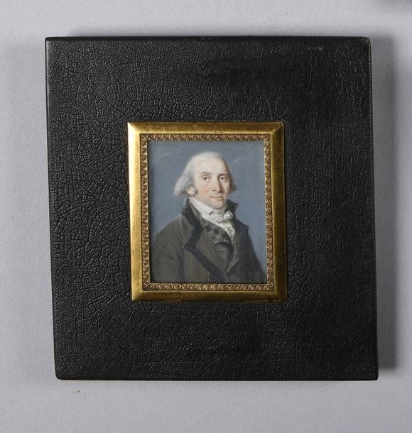Claude Alexandre Belin | Portrait of a man in bust, slightly in three ...