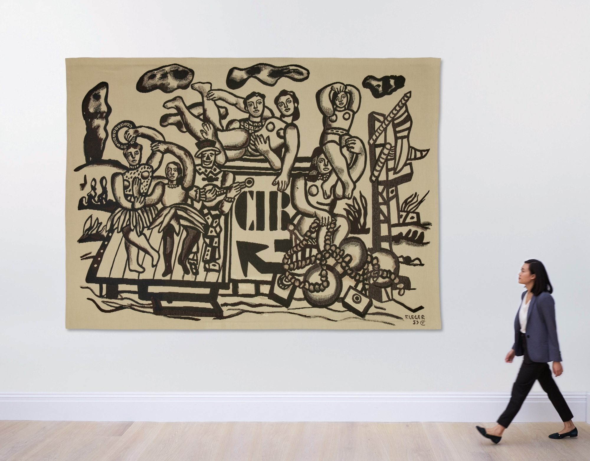 Artwork by Fernand Léger, La Grande parade, Made of wool tapestry