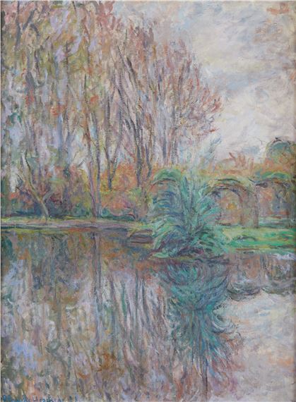 Le Bassin de Claude Monet en hiver by Blanche Hoschedé Monet, Executed in 1928.