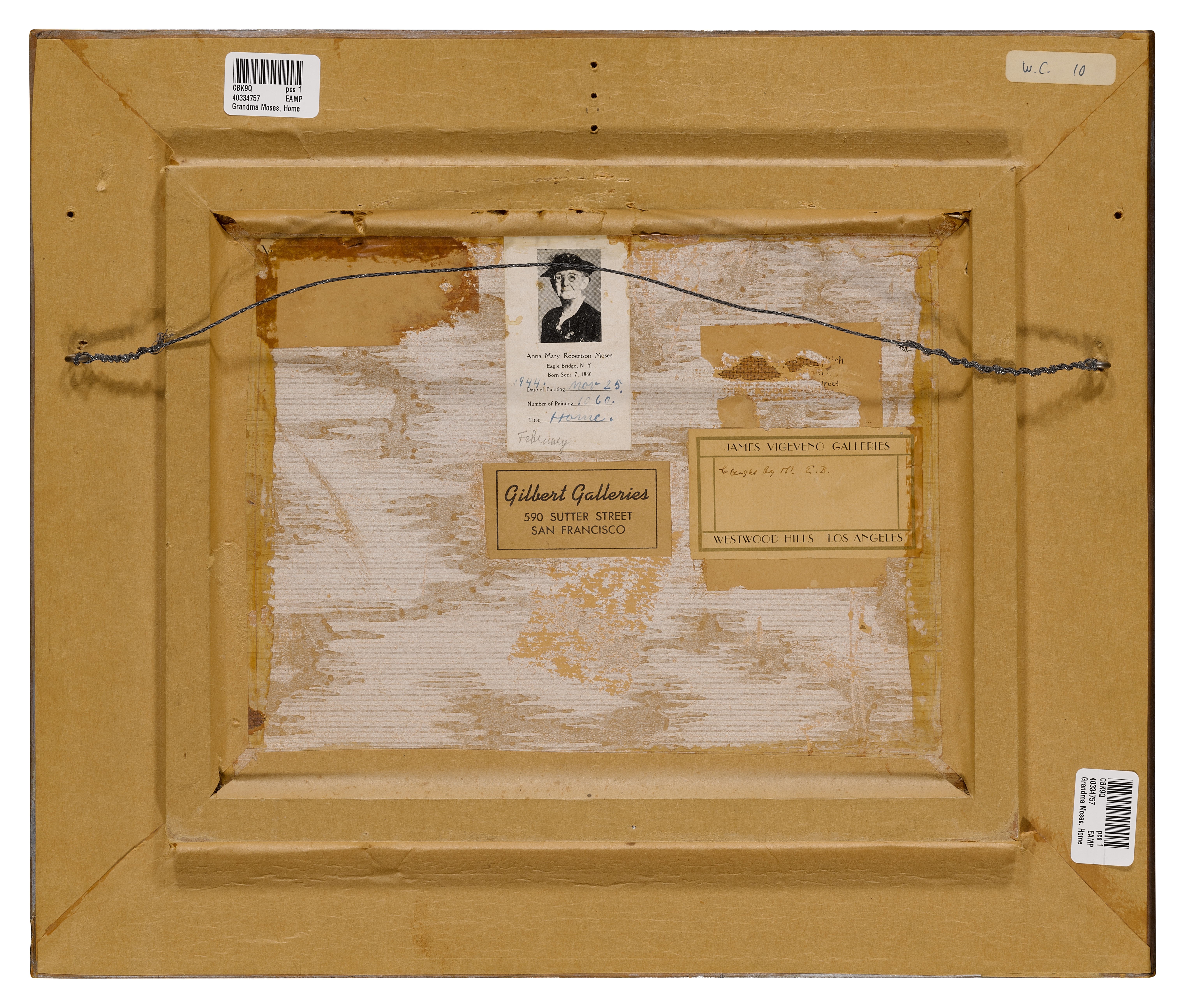 Artwork by Grandma Moses, Home, Made of oil on Masonite