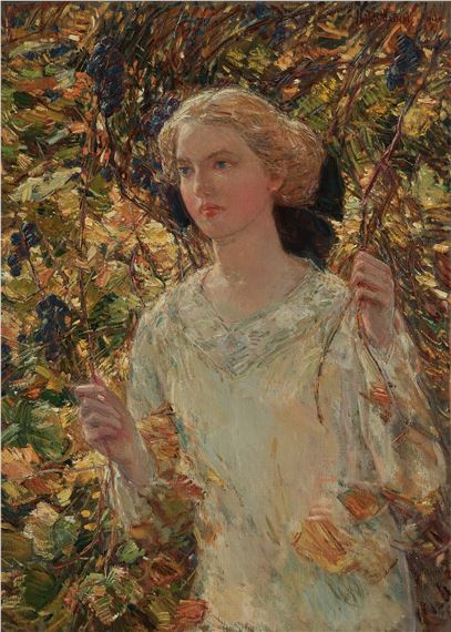 The Grapevine by Childe Hassam, Executed in 1911