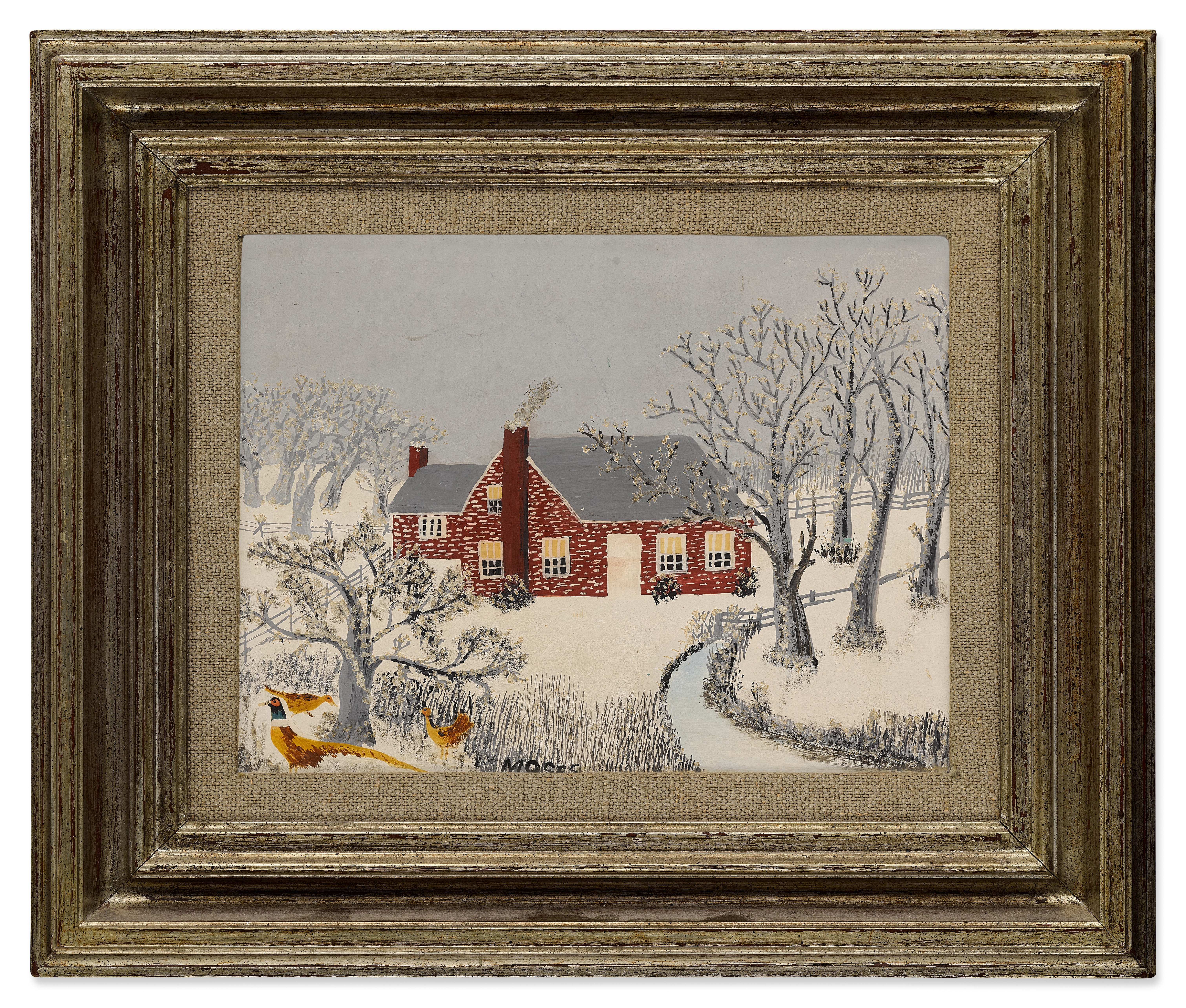 Artwork by Grandma Moses, Home, Made of oil on Masonite