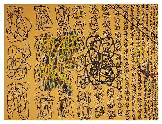 Obscure Designs by Jonathan Lasker, dated 1989