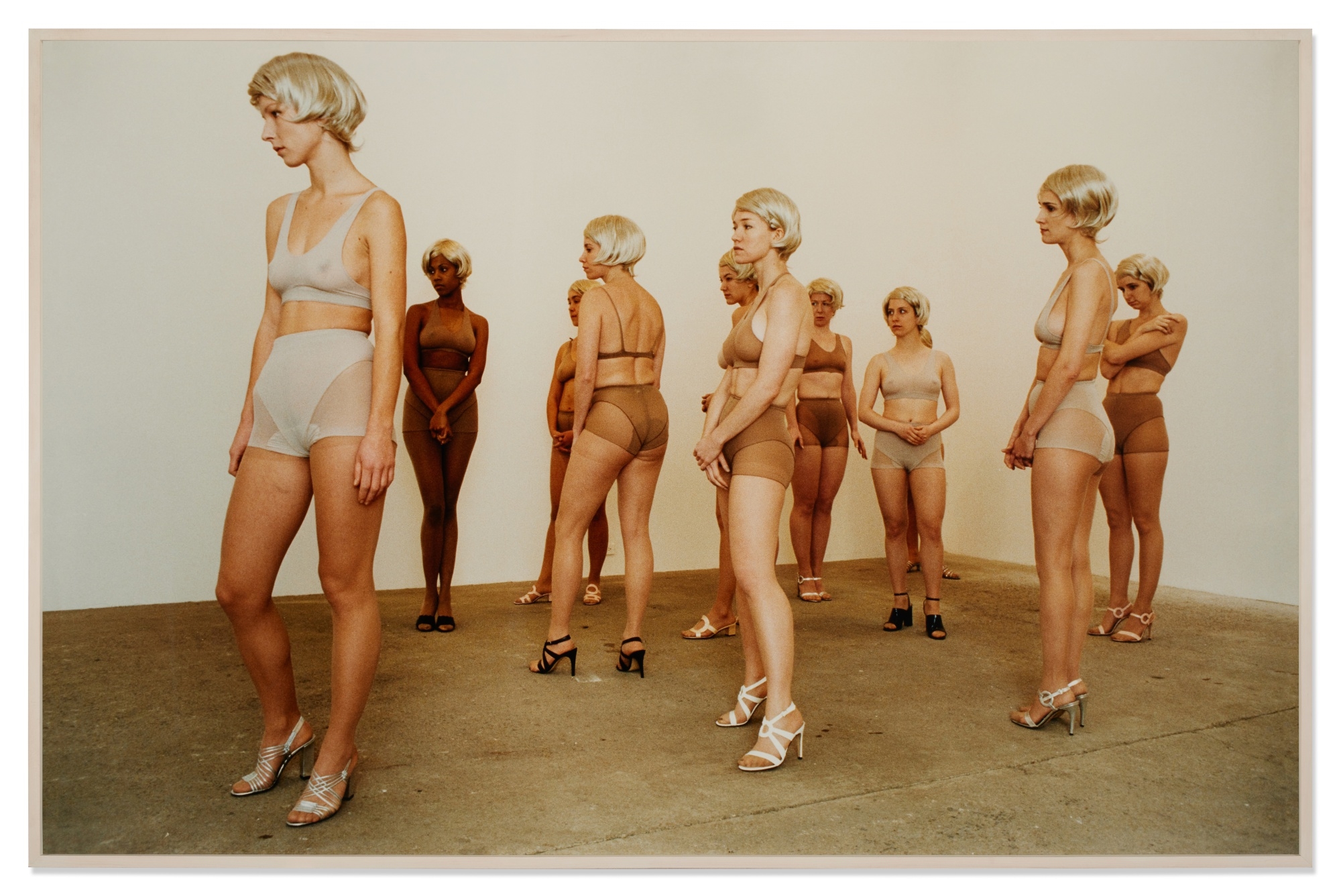 Artwork by Vanessa Beecroft, VB 16 (Performance Detail - Deitch Projects, New York, 1996), Made of chromogenic print