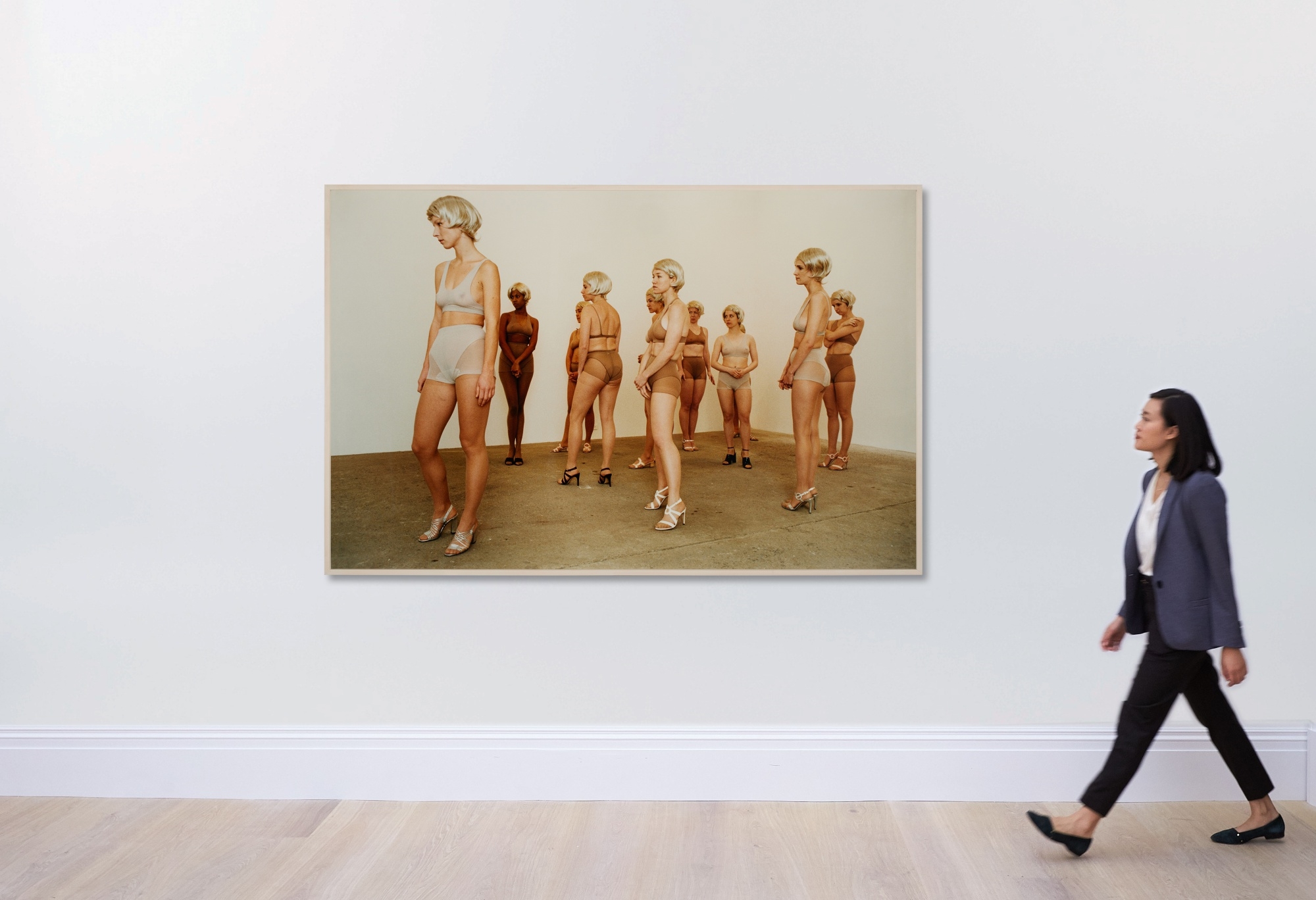 Artwork by Vanessa Beecroft, VB 16 (Performance Detail - Deitch Projects, New York, 1996), Made of chromogenic print