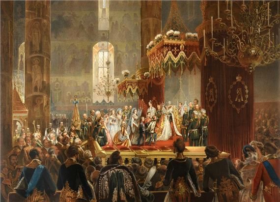 Mihály von Zichy | Congratulations of the Imperial Family after the ...