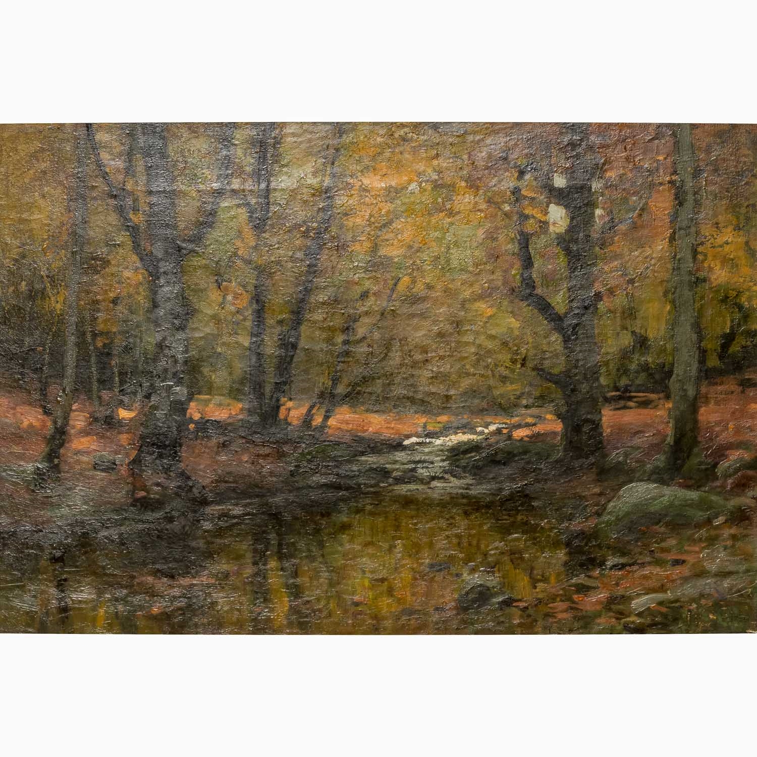 Forest stream in autumn mood by Konrad Alexander Müller-Kurzwelly