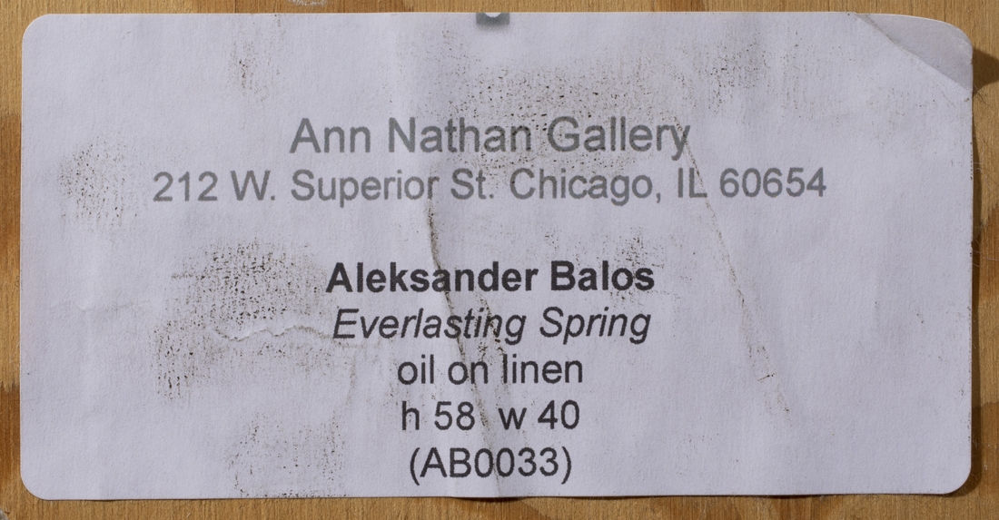 Artwork by Aleksander Balos, Everlasting Spring, Made of oil on linen