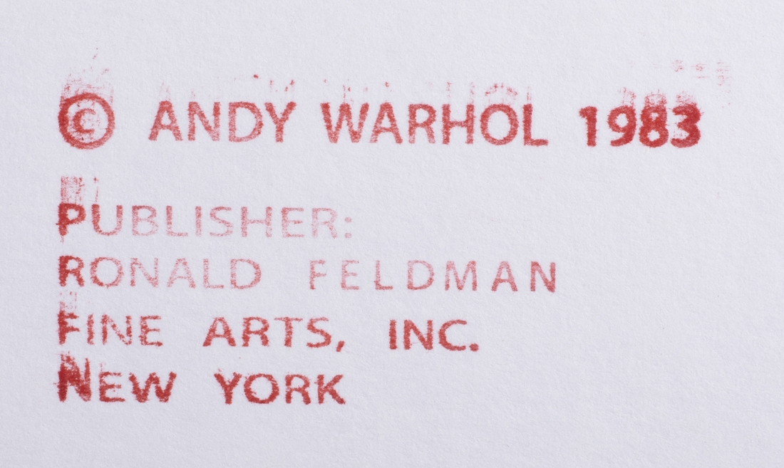Andy Warhol | Siberian Tiger from Endangered Species portfolio (1983 ...