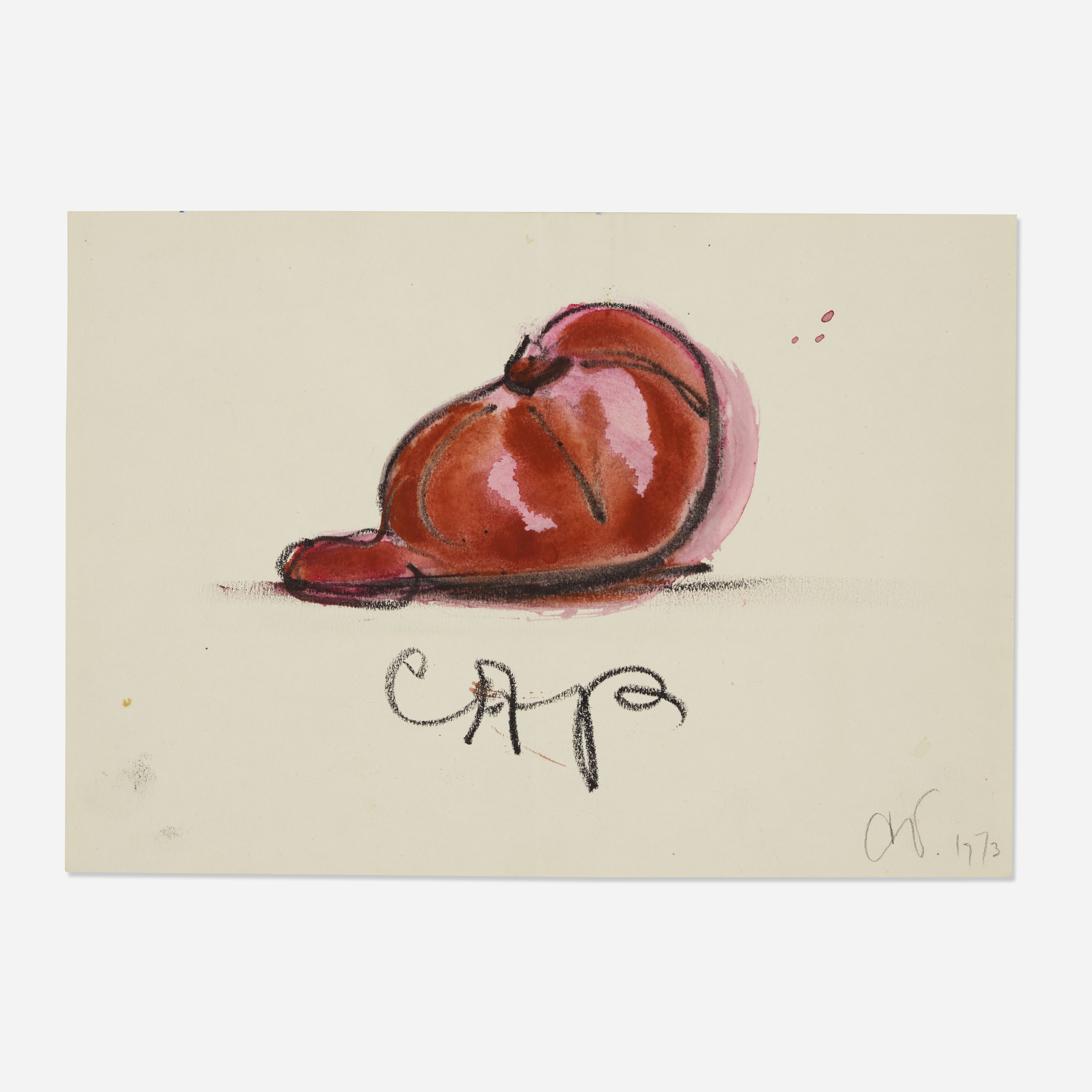 Claes Oldenburg | CAP STUDY (1975) | MutualArt