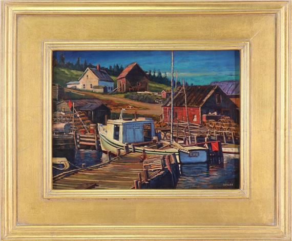 New England Fishing Village by Joseph Crilley