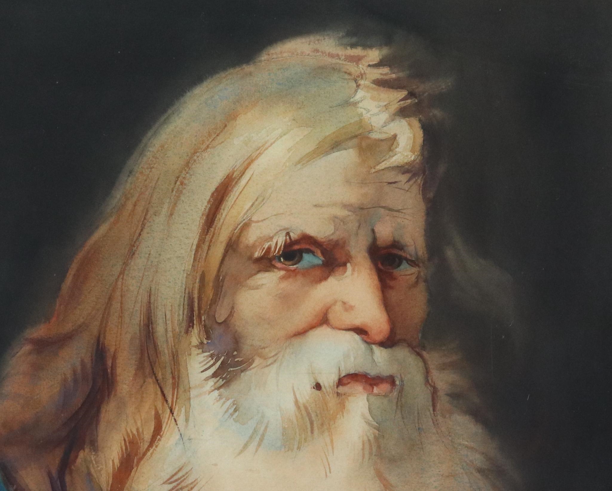 R. John Foster | Portrait of a man with a white beard | MutualArt