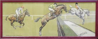 Auteuil : A good jump - A good jump. - Albert Feuillastre