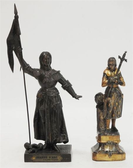 Joan of Arc in armor. by Marie Amélie Francoise Hélène d'Orleans