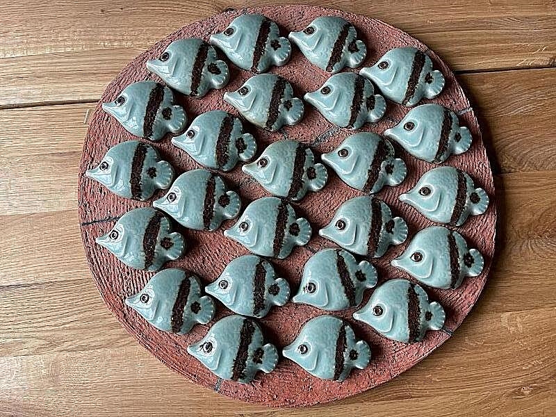 Jørgen Mogensen | A collection og stoneware reliefs in the shape of ...