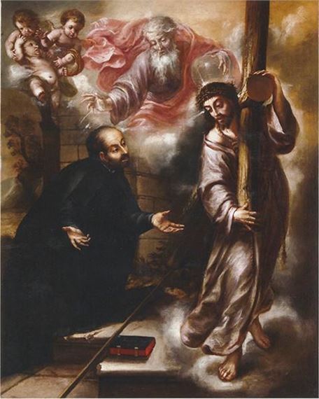 Aparición de Cristo a San Ignacio de camino de Roma by Juan de Valdes Leal, 1662