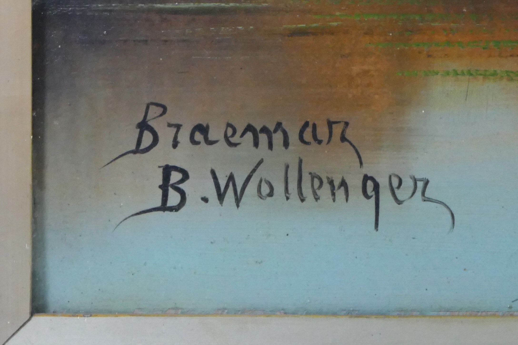 B. Wallinger | a pair of Highland stag on rivers | MutualArt