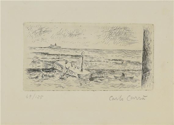 MARINA by Carlo Carrà, 1957
