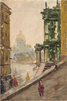 View of St. Isaac's Cathedral - Alexandre Nikolaevitch Semenov