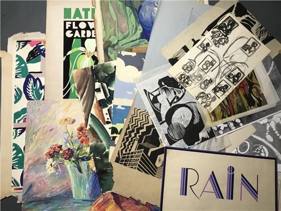 National Flower and Garden Show preparatory painting