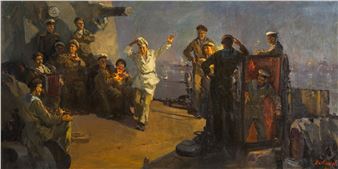 Evening on the raid - Lykov Vladimir Mikhailovich