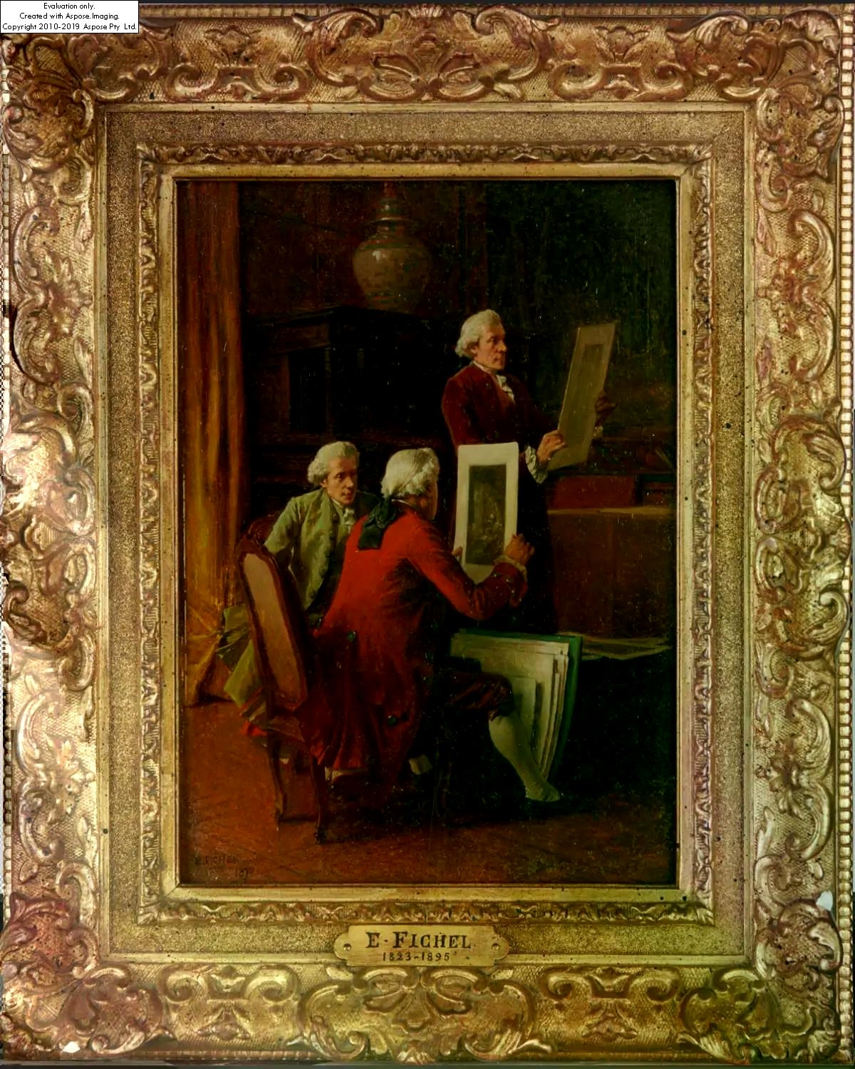 Benjamin Eugène Fichel LES AMOUREUX DE L'ART (1870) MutualArt