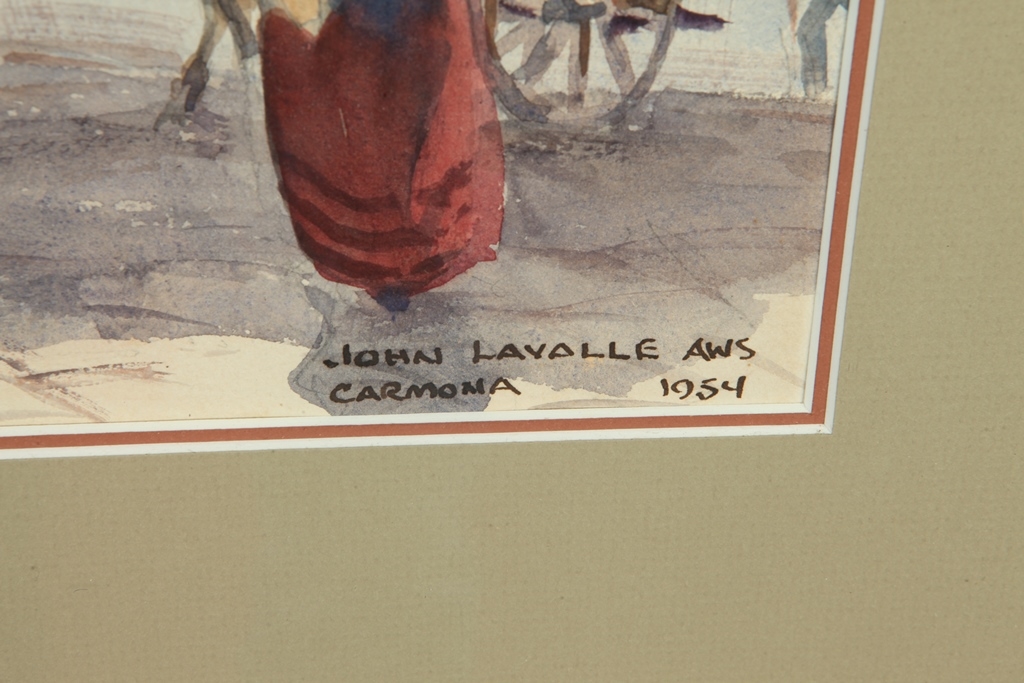 Artwork by John Lavalle, Moorish Gate, Carmona (Spain), 1954,, Made of Watercolor on paper